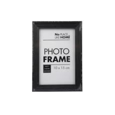 Picture Frame - Black Plastic, Size 10x15cm  